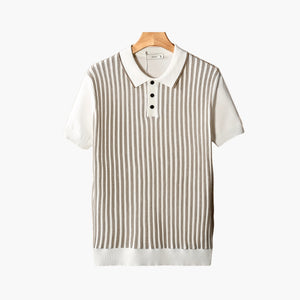 Bilbao Retro Striped Polo