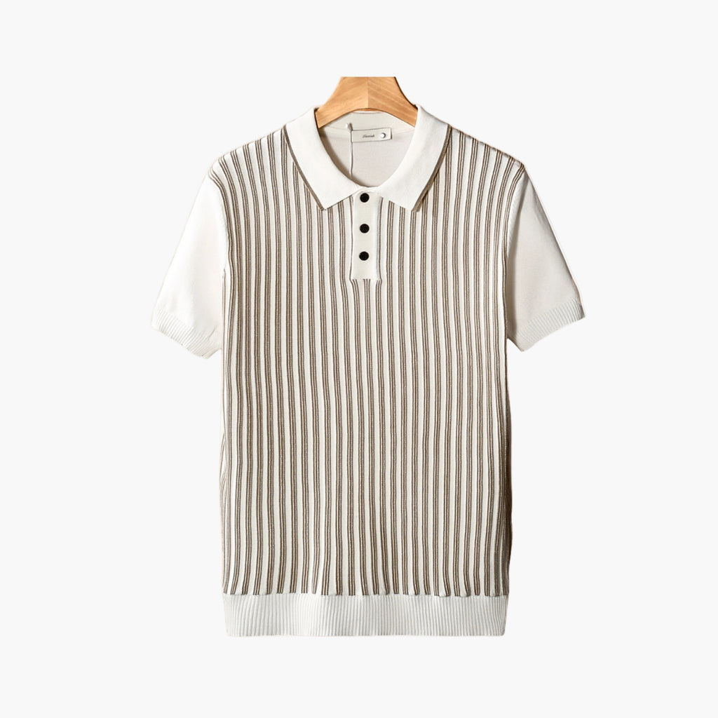 Bilbao Retro Striped Polo