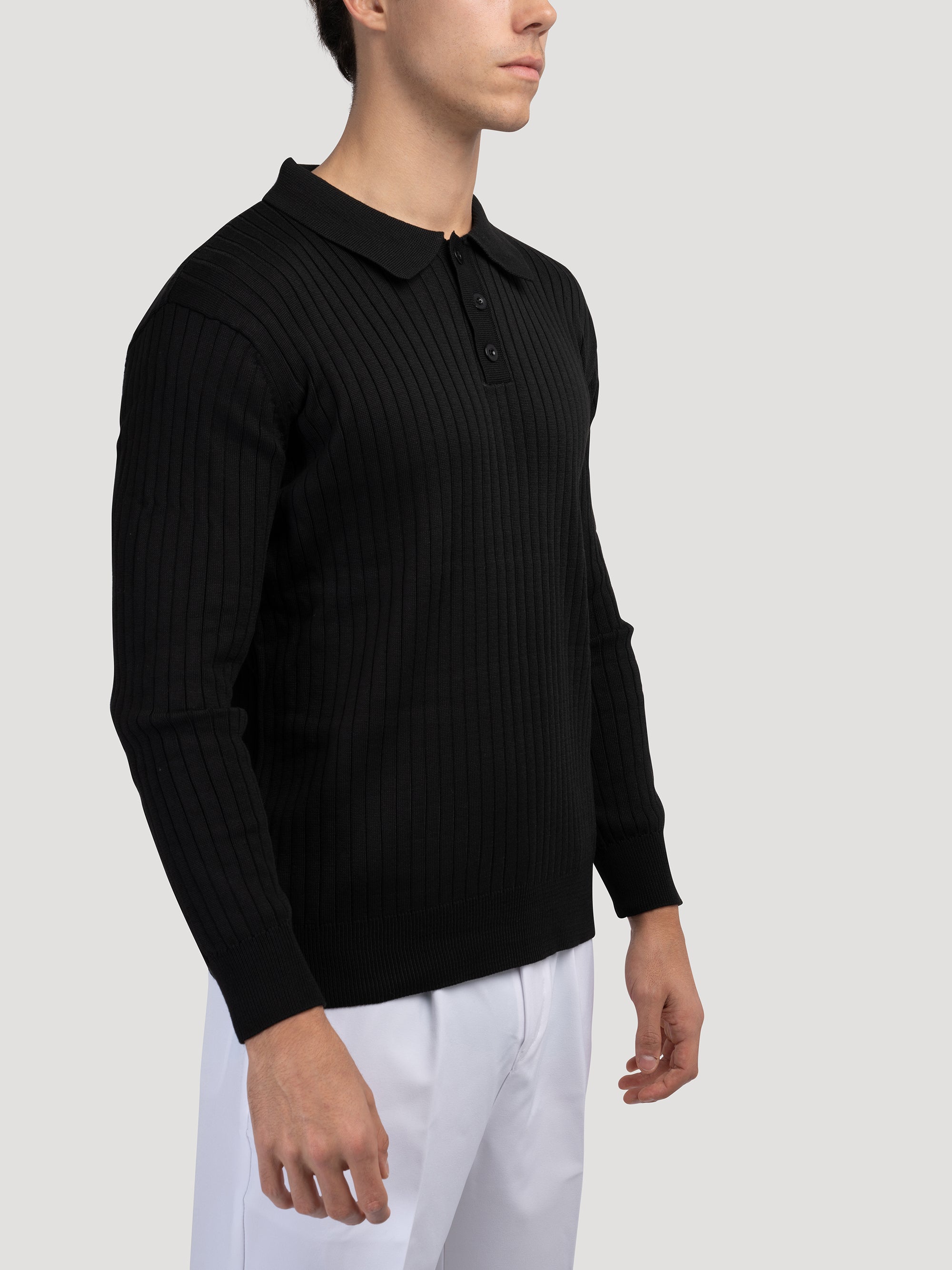 Moscow Vertical-Rib Sweater