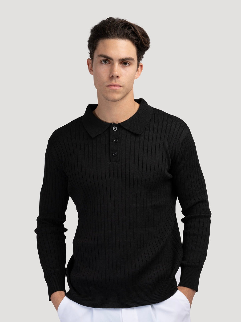 Moscow Vertical-Rib Sweater