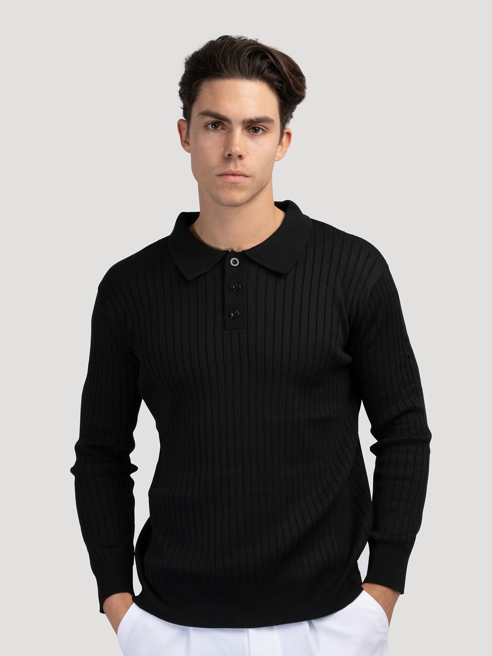 Moscow Vertical-Rib Sweater
