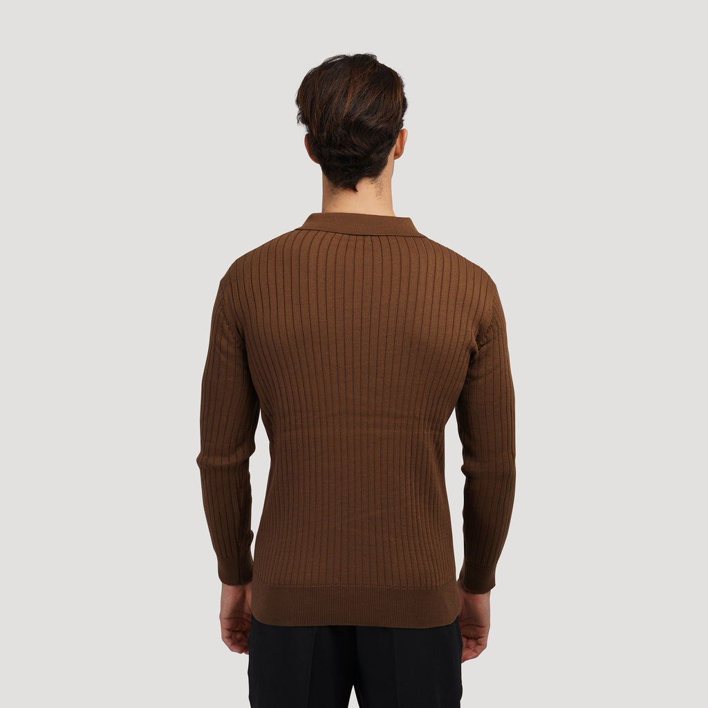 Moscow Vertical-Rib Sweater