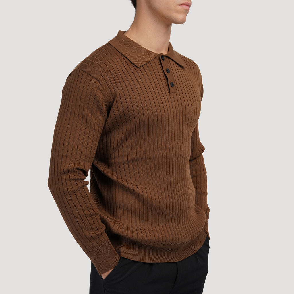 Moscow Vertical-Rib Sweater