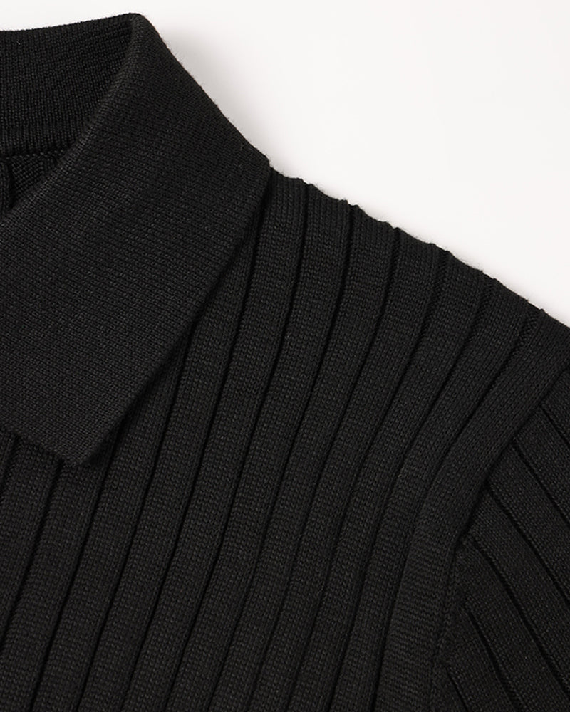 Moscow Vertical-Rib Sweater