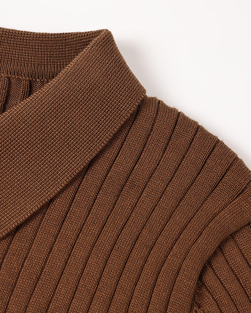 Moscow Vertical-Rib Sweater