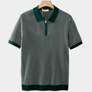 Marmaris Patterned Zip Polo
