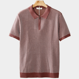Marmaris Patterned Zip Polo