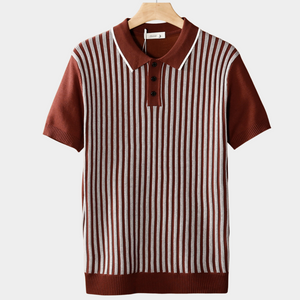 Bilbao Retro Striped Polo