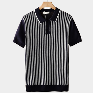 Bilbao Retro Striped Polo
